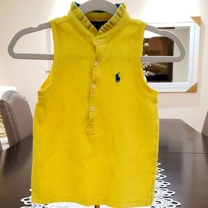 🏵 Ralph Lauren Sleeveless Shirt Top Little Girls
